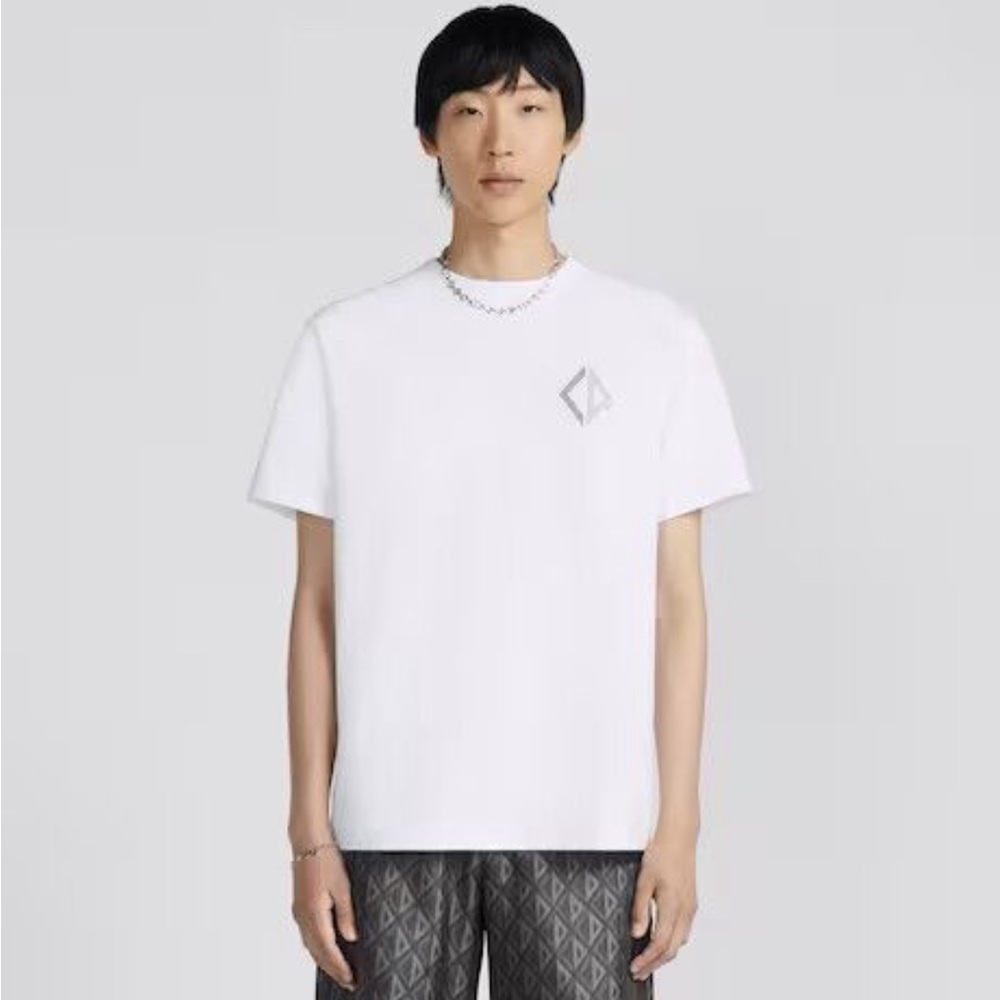 Dior ss23 CD diamond white t-shirt in size Large